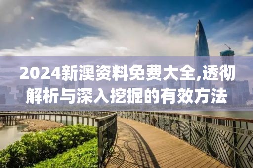 2024新澳资料免费大全,透彻解析与深入挖掘的有效方法