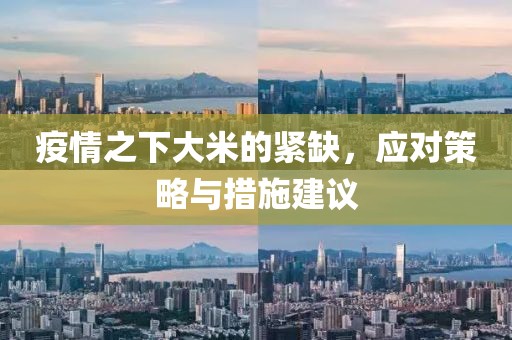 疫情之下大米的紧缺，应对策略与措施建议