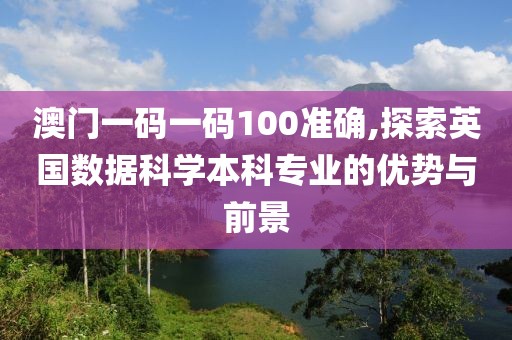 澳门一码一码100准确,探索英国数据科学本科专业的优势与前景