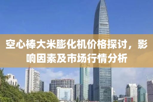 空心棒大米膨化机价格探讨，影响因素及市场行情分析