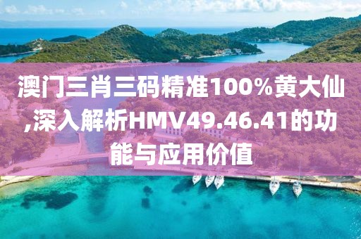 澳门三肖三码精准100%黄大仙,深入解析HMV49.46.41的功能与应用价值