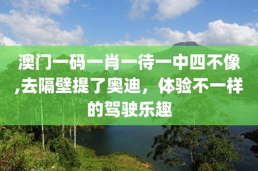 澳门一码一肖一待一中四不像,去隔壁提了奥迪，体验不一样的驾驶乐趣