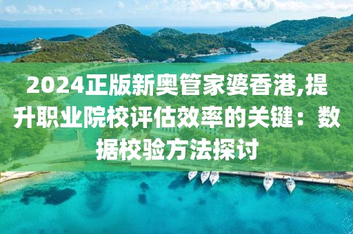 2024正版新奥管家婆香港,提升职业院校评估效率的关键：数据校验方法探讨