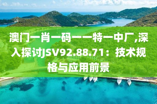 澳门一肖一码一一特一中厂,深入探讨JSV92.88.71：技术规格与应用前景