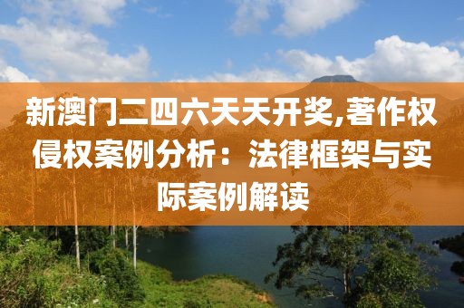 新澳门二四六天天开奖,著作权侵权案例分析：法律框架与实际案例解读