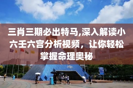 三肖三期必出特马,深入解读小六壬六宫分析视频，让你轻松掌握命理奥秘