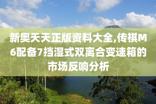 新奥天天正版资料大全,传祺M6配备7挡湿式双离合变速箱的市场反响分析