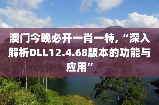 澳门今晚必开一肖一特,“深入解析DLL12.4.68版本的功能与应用”