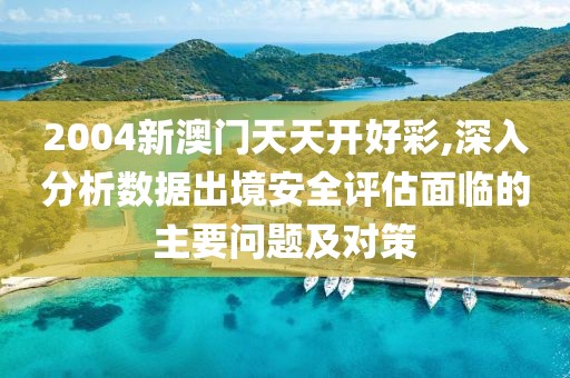 2004新澳门天天开好彩,深入分析数据出境安全评估面临的主要问题及对策