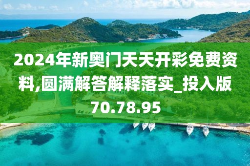 2024年新奥门天天开彩免费资料,圆满解答解释落实_投入版70.78.95