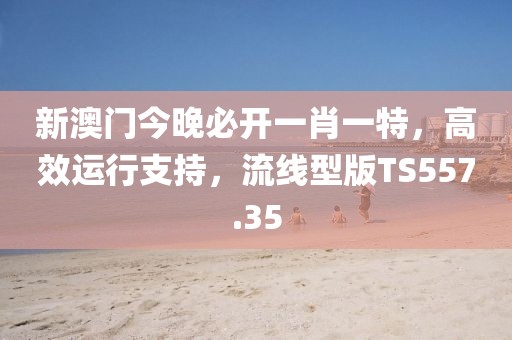 新澳门今晚必开一肖一特，高效运行支持，流线型版TS557.35