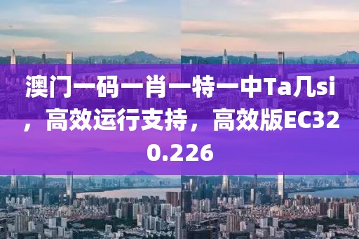 澳门一码一肖一特一中Ta几si，高效运行支持，高效版EC320.226