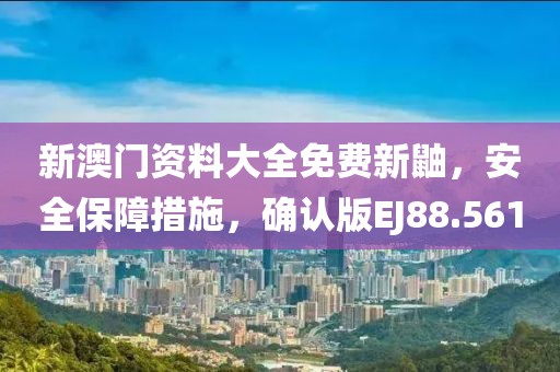 新澳门资料大全免费新鼬，安全保障措施，确认版EJ88.561