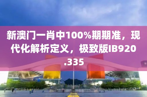 新澳门一肖中100%期期准，现代化解析定义，极致版IB920.335