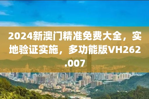 2024新澳门精准免费大全，实地验证实施，多功能版VH262.007
