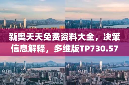 新奥天天免费资料大全，决策信息解释，多维版TP730.57