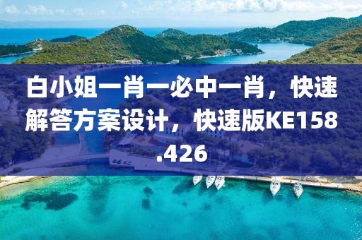 白小姐一肖一必中一肖，快速解答方案设计，快速版KE158.426