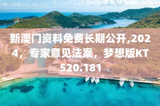 新澳门资料免费长期公开,2024，专家意见法案，梦想版KT520.181