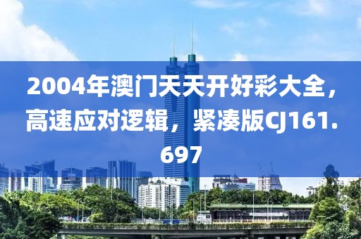 2004年澳门天天开好彩大全，高速应对逻辑，紧凑版CJ161.697