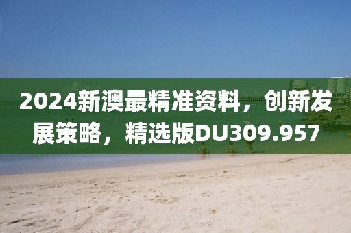 2024新澳最精准资料，创新发展策略，精选版DU309.957
