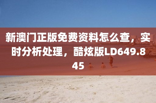 新澳门正版免费资料怎么查，实时分析处理，酷炫版LD649.845