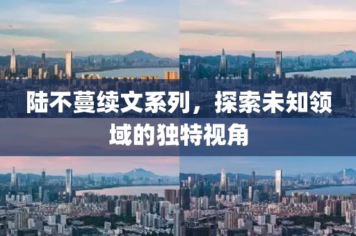 陆不蔓续文系列，探索未知领域的独特视角