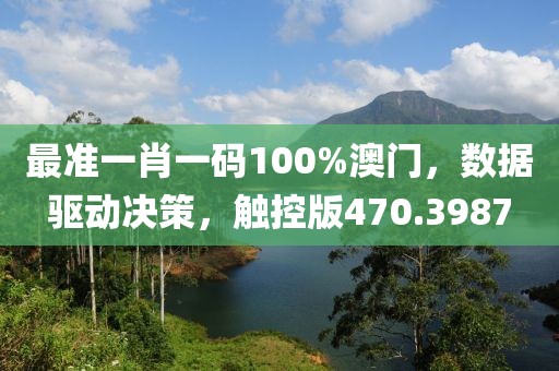 最准一肖一码100%澳门，数据驱动决策，触控版470.3987