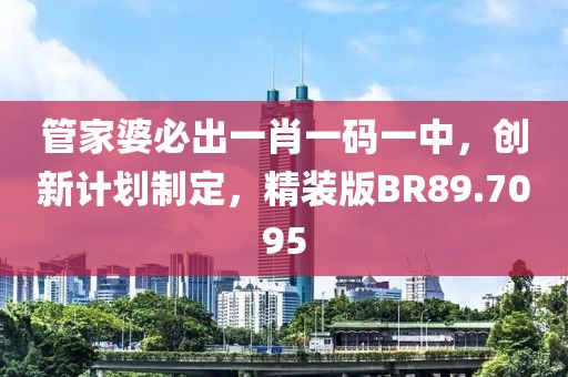 管家婆必出一肖一码一中，创新计划制定，精装版BR89.7095