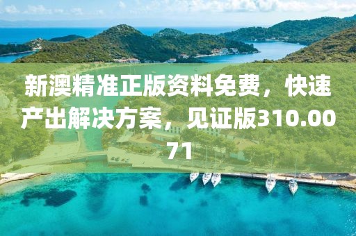 新澳精准正版资料免费，快速产出解决方案，见证版310.0071