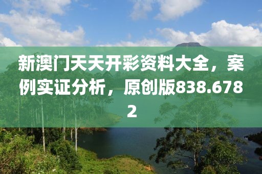 新澳门天天开彩资料大全，案例实证分析，原创版838.6782