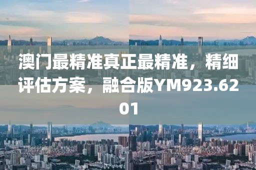 澳门最精准真正最精准，精细评估方案，融合版YM923.6201