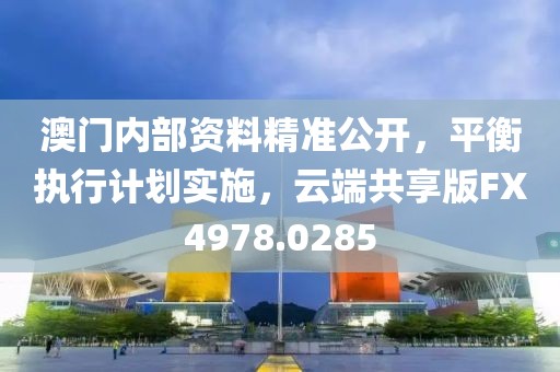 澳门内部资料精准公开，平衡执行计划实施，云端共享版FX4978.0285
