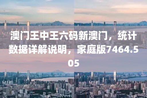 澳门王中王六码新澳门，统计数据详解说明，家庭版7464.505