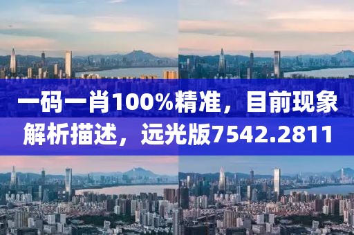 一码一肖100%精准，目前现象解析描述，远光版7542.2811