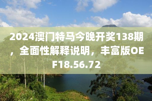 2024澳门特马今晚开奖138期，全面性解释说明，丰富版OEF18.56.72