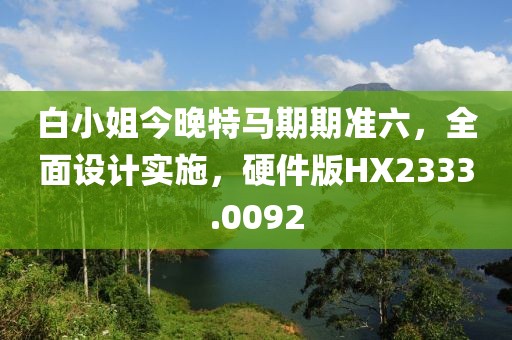 白小姐今晚特马期期准六，全面设计实施，硬件版HX2333.0092