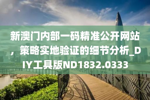 新澳门内部一码精准公开网站，策略实地验证的细节分析_DIY工具版ND1832.0333