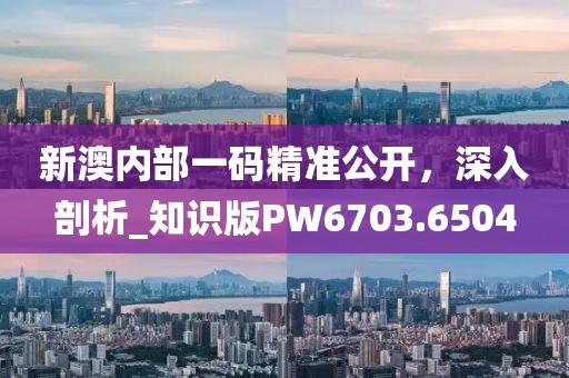 新澳内部一码精准公开，深入剖析_知识版PW6703.6504