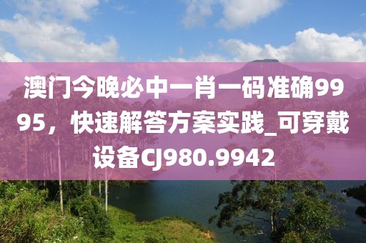 澳门今晚必中一肖一码准确9995，快速解答方案实践_可穿戴设备CJ980.9942