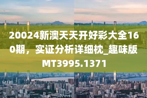 20024新澳天天开好彩大全160期，实证分析详细枕_趣味版MT3995.1371