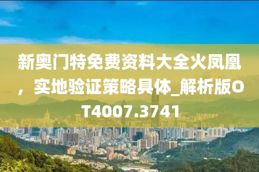 新奥门特免费资料大全火凤凰，实地验证策略具体_解析版OT4007.3741
