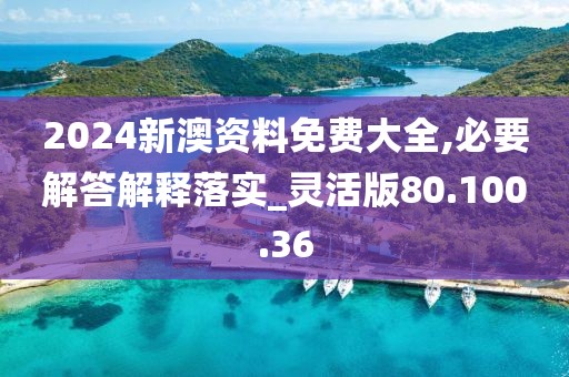 2024新澳资料免费大全,必要解答解释落实_灵活版80.100.36