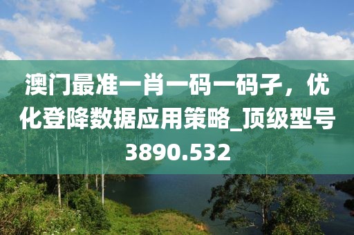 澳门最准一肖一码一码孑，优化登降数据应用策略_顶级型号3890.532