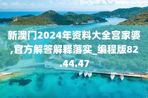 新澳门2024年资料大全宫家婆,官方解答解释落实_编程版82.44.47