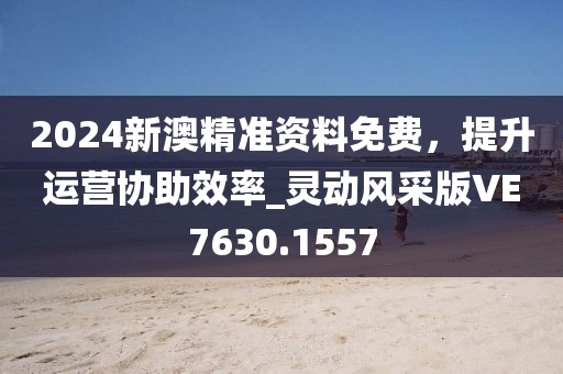 2024新澳精准资料免费，提升运营协助效率_灵动风采版VE7630.1557
