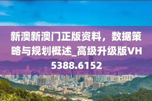 新澳新澳门正版资料，数据策略与规划概述_高级升级版VH5388.6152