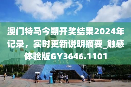 澳门特马今期开奖结果2024年记录，实时更新说明摘要_触感体验版GY3646.1101