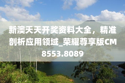 新澳天天开奖资料大全，精准剖析应用领域_荣耀尊享版CM8553.8089