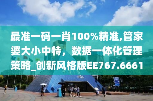 最准一码一肖100%精准,管家婆大小中特，数据一体化管理策略_创新风格版EE767.6661