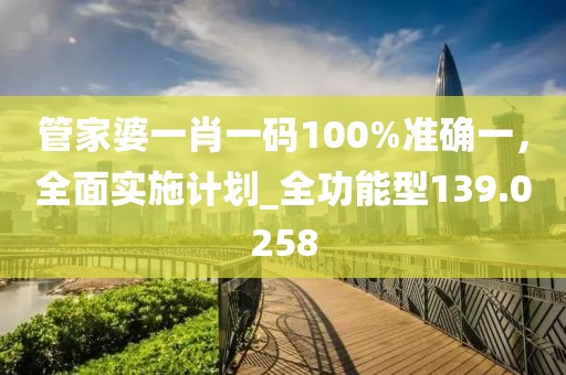 管家婆一肖一码100%准确一，全面实施计划_全功能型139.0258